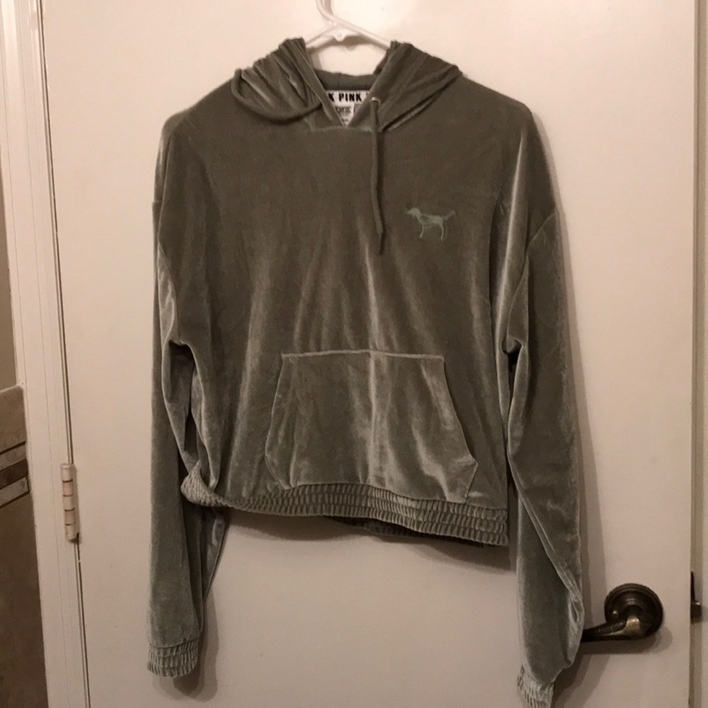 VS PINK velvet sweatshirt